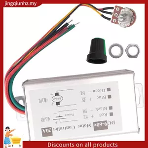 Bộ Điều Khiển Tốc Độ Động Cơ DC9V 12V 24V 48V 60V 20A Bộ Điều Khiển Tốc Độ Động Cơ Bộ Điều Chỉnh Trình Điều Khiển 0-1200W Có Thể Điều Chỉnh Dòng Điện