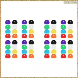 Bộ 64 Miếng Nhãn Bìa Keycap, Vỏ Chìa Khóa Pvc Linh Hoạt Để Dễ Dàng Nhận Dạng Keycaps Bán nguyệt