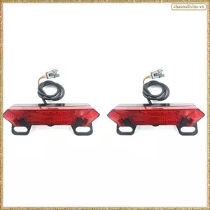 Đèn hậu xe đạp điện 2X DC 36-60V Đèn hậu xe đạp điện Tín hiệu rẽ siêu sáng Đèn đuôi xe đạp