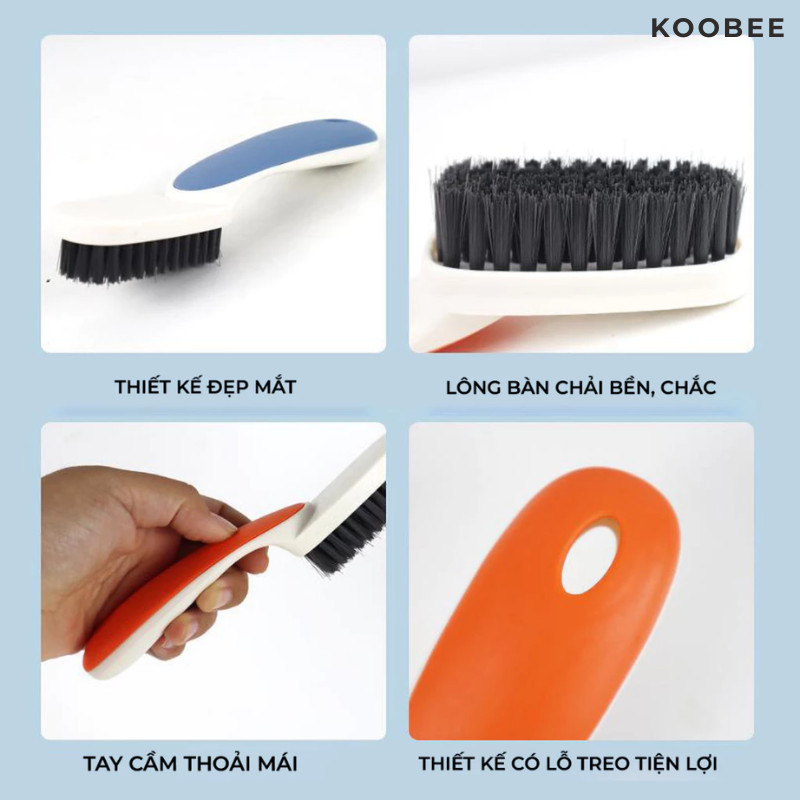 Bàn Chải Mini Đa Năng KOOBEE Cọ Giày Dép Chà Bếp Chà Bồn Rửa Cọ Quần Áo Cán Cầm Chắc Tay | 404