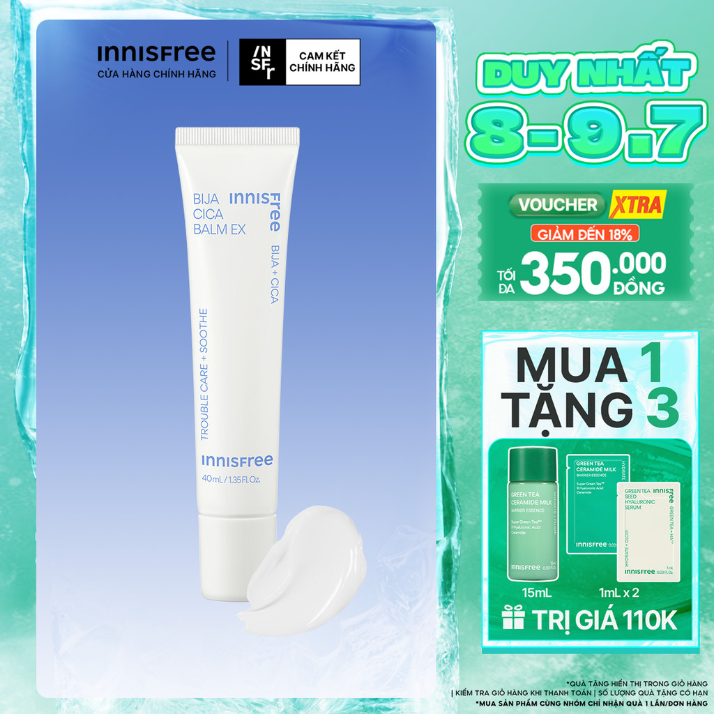Sáp dưỡng làm dịu da innisfree Bija Cica Balm EX 40ml