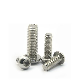 (INOX304) 50 cái M2,M2.5 bulong lục giác chìm đầu cầu, đầu mo inox304