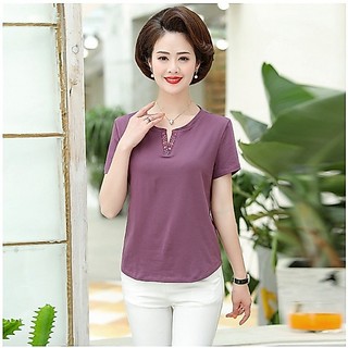 (THANH LÝ) Áo Thun Mềm Đẹp Giản Dị Cho Mẹ SM07