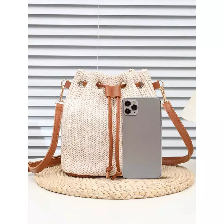 Women's PU Leather Straw Bag – for the Beach – 4