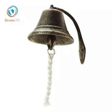 Chuông Cửa Gang Chuông Cửa Treo Tường Chuông Cửa Treo Bữa Tối Chuông Cửa Vào Chuông Hạng Nặng Kim Loại Bền Xây Dựng Nhìn Rõ Ràng Âm Thanh Suita