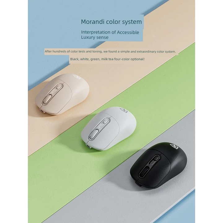 chuột không dây không tiếng ồn chuột không dây gaming Chuột Không Dây Im Lặng Bluetooth Ba Chế Độ Máy Tính Notebook Sạc Bên Ngoài Cô Gái Dễ Thương Chơ – 6