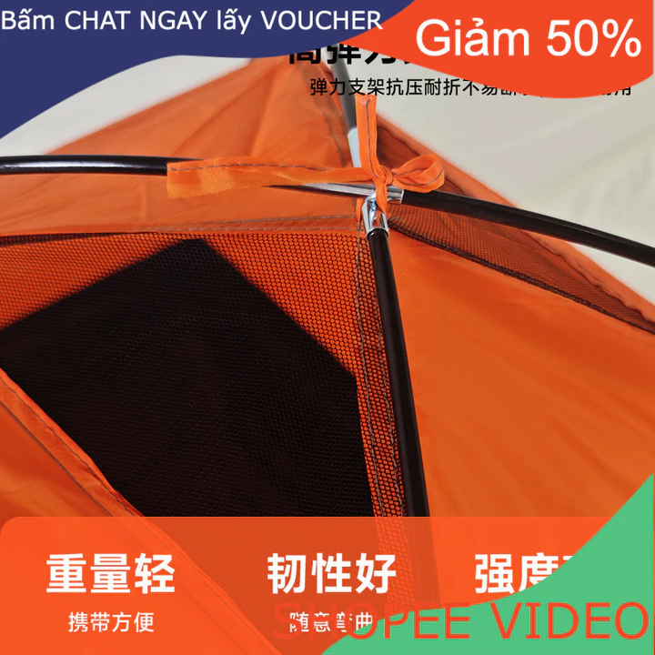 Lều cắm trại ngoài trời dành cho hai , đồ dùng cắm trại bãi biển, lều cắm trại một lớp cho 3-4 người – 3