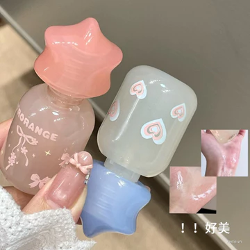 HERORANGE Milky Star Lip Gloss, Hydrating & Moisturizing, Clear Watery Glossy Finish, Plump Lip Base for Layering Lip Makeup Son bóng HERORANGE Milky Star, dưỡng ẩm & làm mềm môi, hiệu ứng bóng nước t