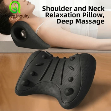 ACHIEVE INQUIRY Gối Massage Cổ Tử Cung, Chống Mài Mòn Hỗ Trợ Cổ Gối Đeo Vai, Dụng Cụ Massage Đa Năng Massage Làm Mát Gối Chiropractic Bên Ngủ