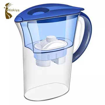 Bộ lọc nước 2.5L Bộ lọc than hoạt tính Bộ lọc quy mô khoáng Nước nhựa cho nhà bếp