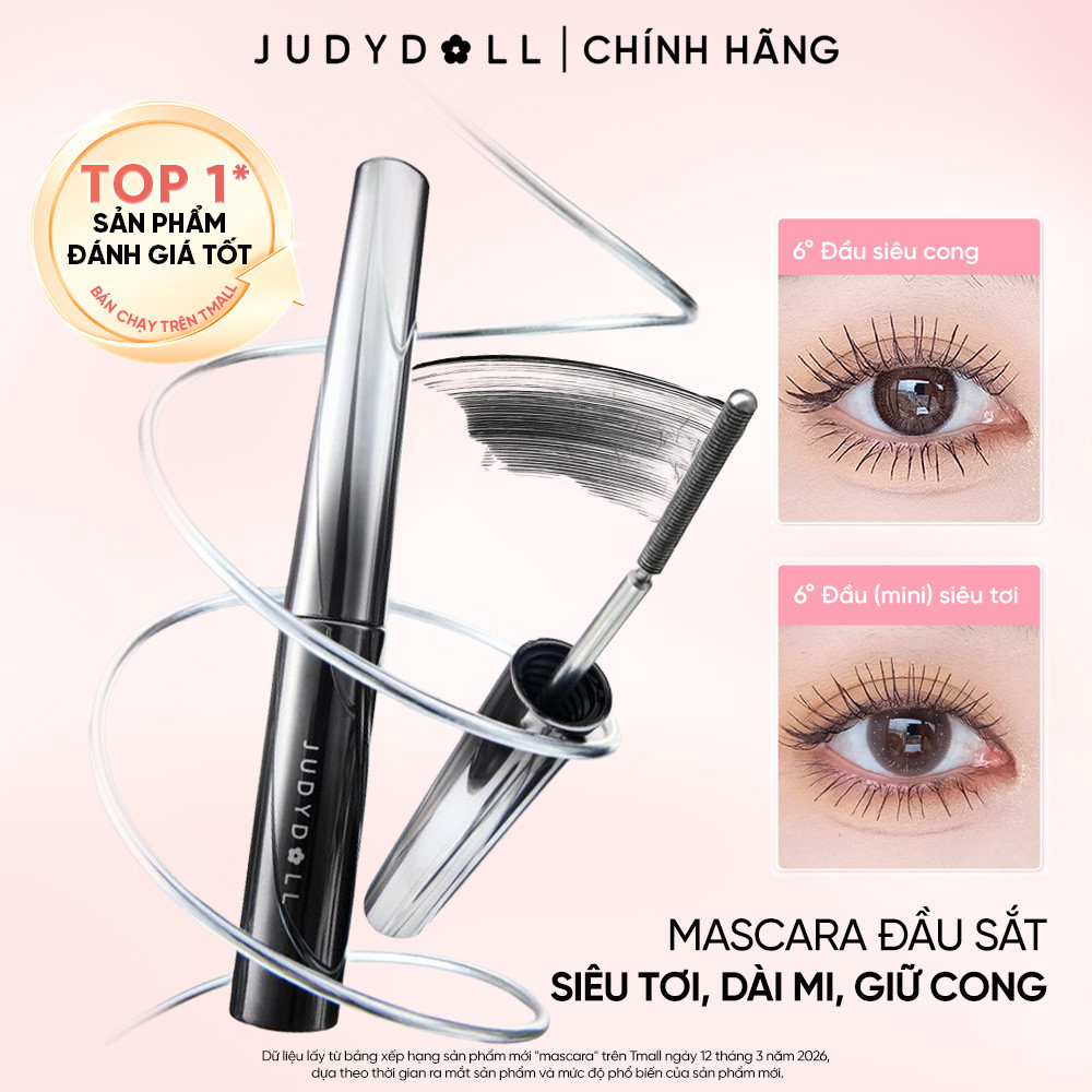 JUDYDOLL Iron Mascara Tơi mi Giữ cong dài mi Chống nước Chống lem Lâu trôi 3g | BigBuy360 - bigbuy360.vn