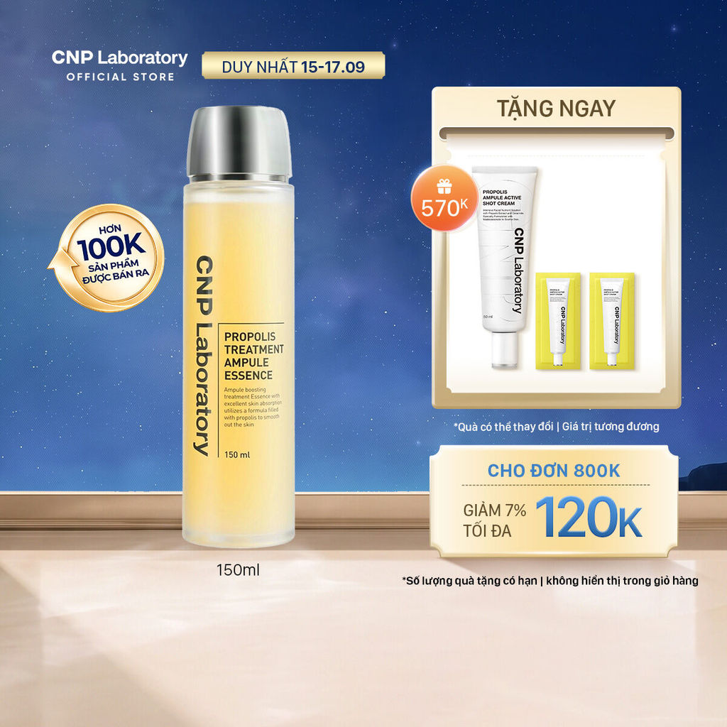 [CNP] Nước thần keo ong (tiền tinh chất) phục hồi làn da Propolis Treatment Ampule Essence 150ml