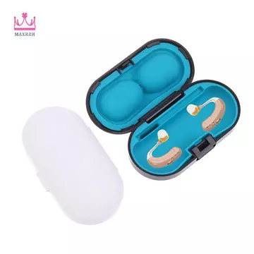 Hộp trợ thính Maxrrh Máy trợ thính di động Hộp bảo vệ cứng Hộp lưu trữ cứng cho bộ khuếch đại âm thanh Phụ kiện máy trợ thính Mới