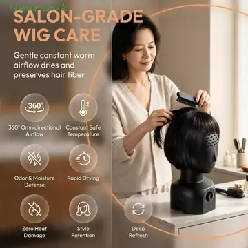 GIỚI HẠN WALK Tóc Giả Máy Sấy Tự Động, Sấy Nhanh Cài Đặt Nhanh Định Hình Máy Sấy Tóc, Bền Tích Hợp Đúc Tóc Giả Tóc Giả Sấy Chịu Nhiệt Nhanh Máy Sấy Tóc Chăm Sóc Tóc