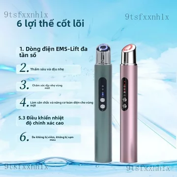 Máy làm đẹp Máy mát xa mắt nóng lạnh, máy massage mắt dùng tại nhà, rung điện, hỗ trợ thẩm thấu kem mắt EMS Máy làm đẹp