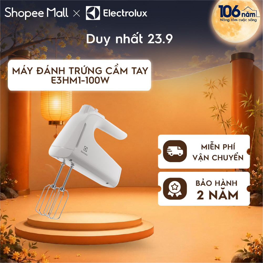 [Mới] Máy đánh trứng cầm tay Electrolux UltimateTaste 300 E3HM1-100W - Công suất 500W, 5 tốc độ