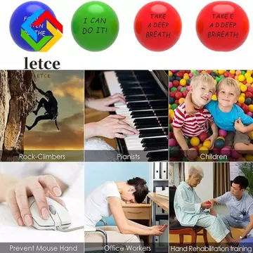 LETCE Bóng căng thẳng tạo động lực, Tập thể dục PU Bóp bóng giảm căng thẳng, Mini Bóp Giảm căng thẳng Tay cầm tập bóng căng thẳng Trẻ em và người lớn