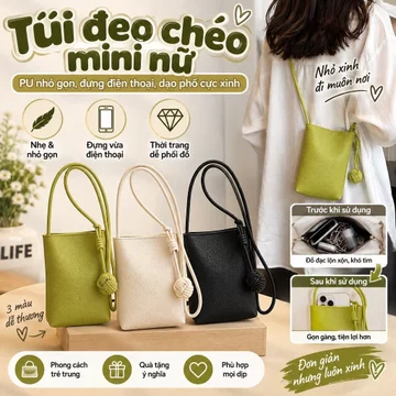 Women's PU Leather Crossbody Bag – Mini