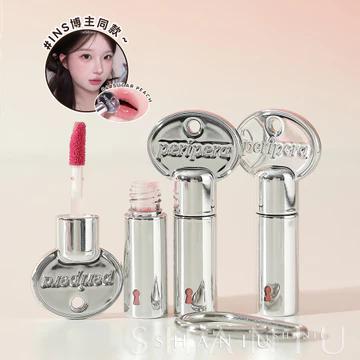 son bóng son bóng chính hãng Hàn Quốc PERIPERA / PERIPERA PERIPERA Rock Sugar Key Lip Gloss Water Gloss Dưỡng ẩm Bạc Dưỡng ẩm Gương Son bóng