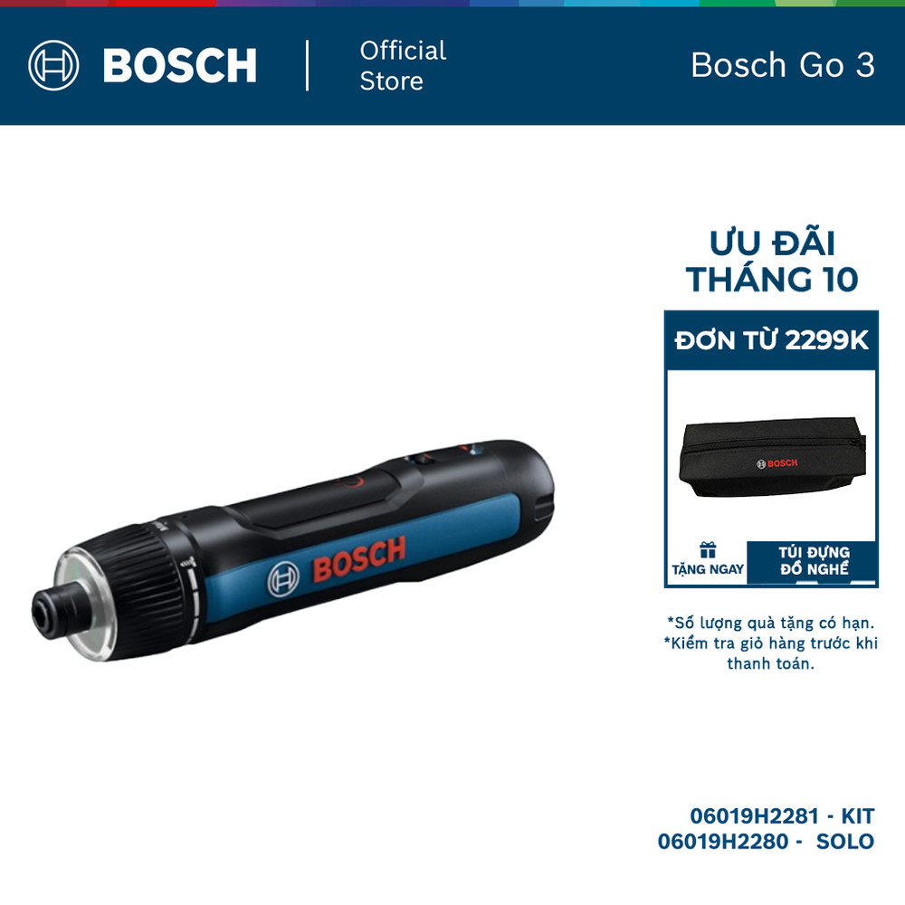Máy vặn vít pin Bosch Go 3