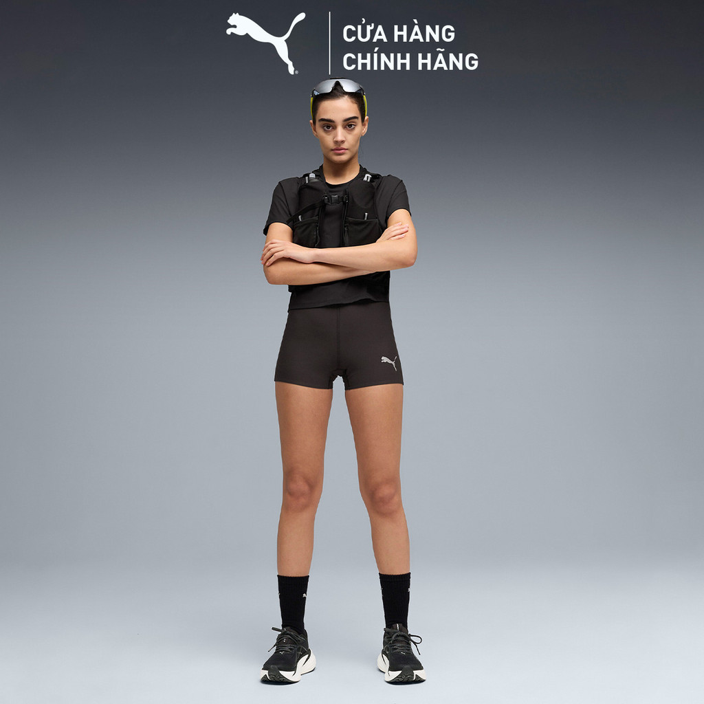 Quần Đùi Thể Thao Chạy Bộ PUMA Nữ W LIGHTSPEED 3 SHORT TIGHT Black Màu Đen
