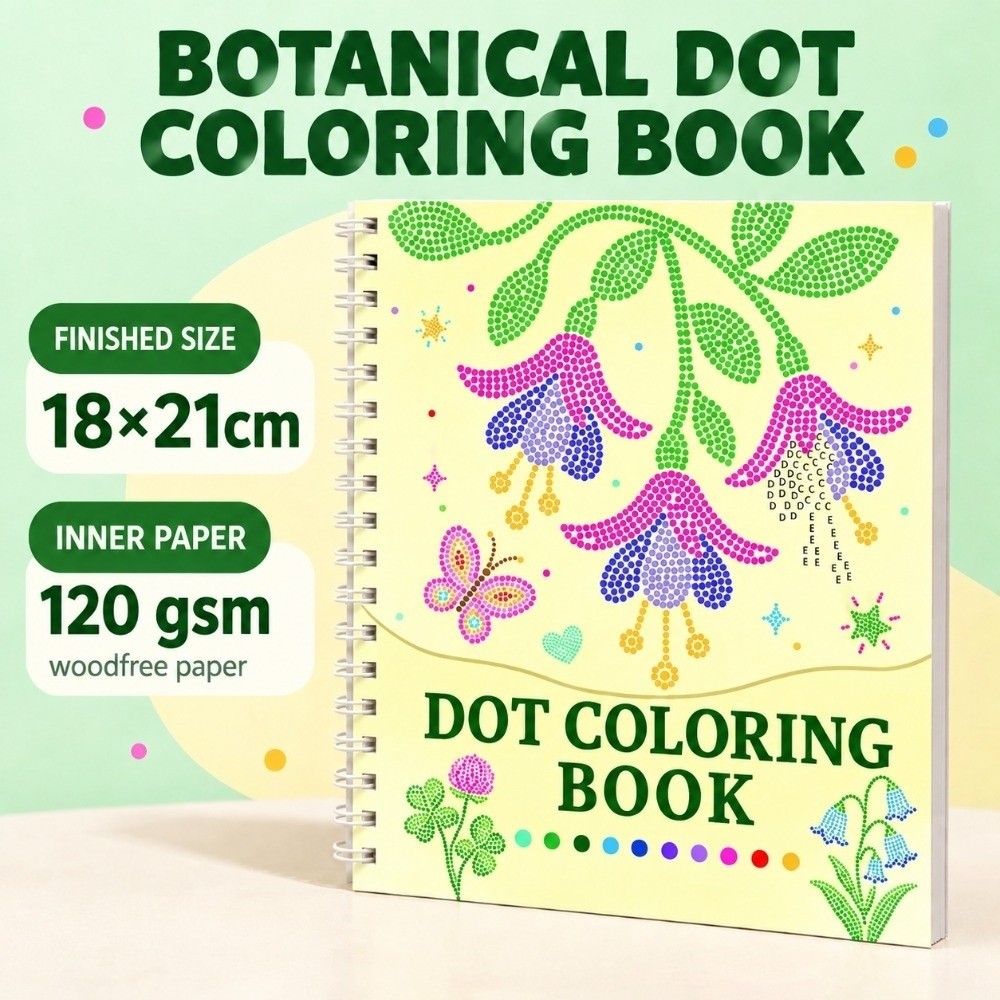 WITAKEY 10 Sheets Coloring Book, 24 Unique Patterns Perforated Pages ...