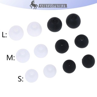 Onetimingfine Bộ 6 cặp đệm tai silicon cao su thay thế cho tai nghe nhét tai S/M/L đa năng