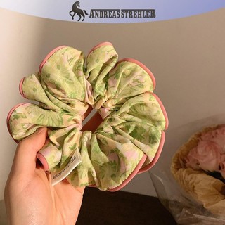Onetimingfine Thời Trang Hàn Quốc Hoa Scrunchies Nữ Cô Gái Tóc Co Giãn Dây Cao Su Phụ Kiện Dây Buộc Tóc Dây Mũ Đội Đầu VN