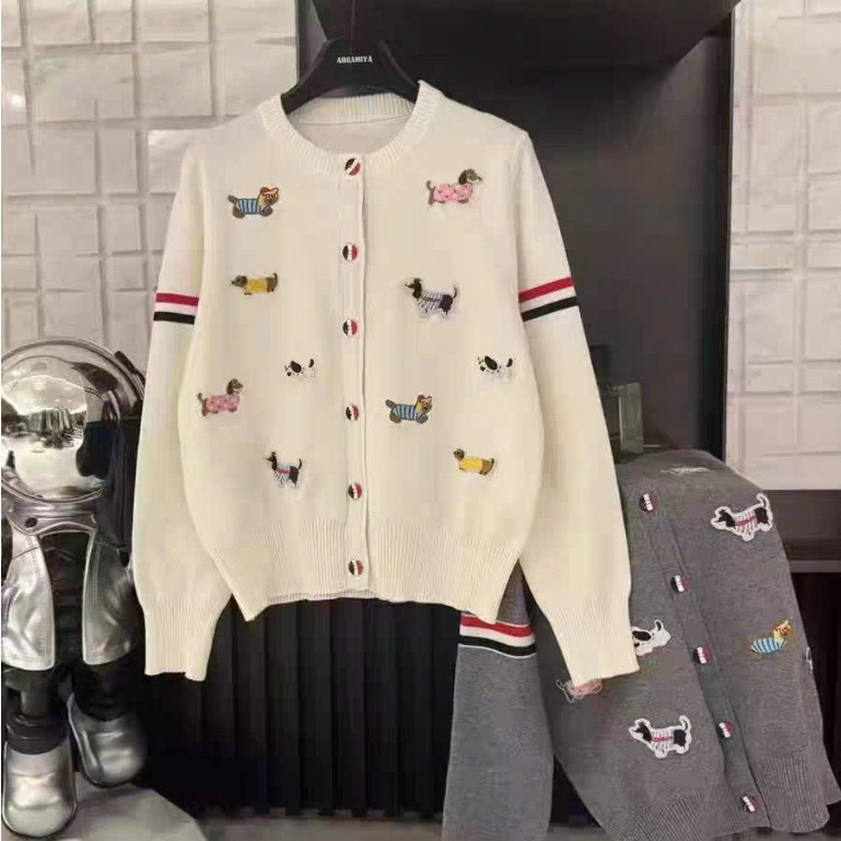 Áo Khoác Len In Động Vật KCloset Áo Cardigan Chất Len Tăm Dày Dặn Dáng Rộng Nam Nữ NA14