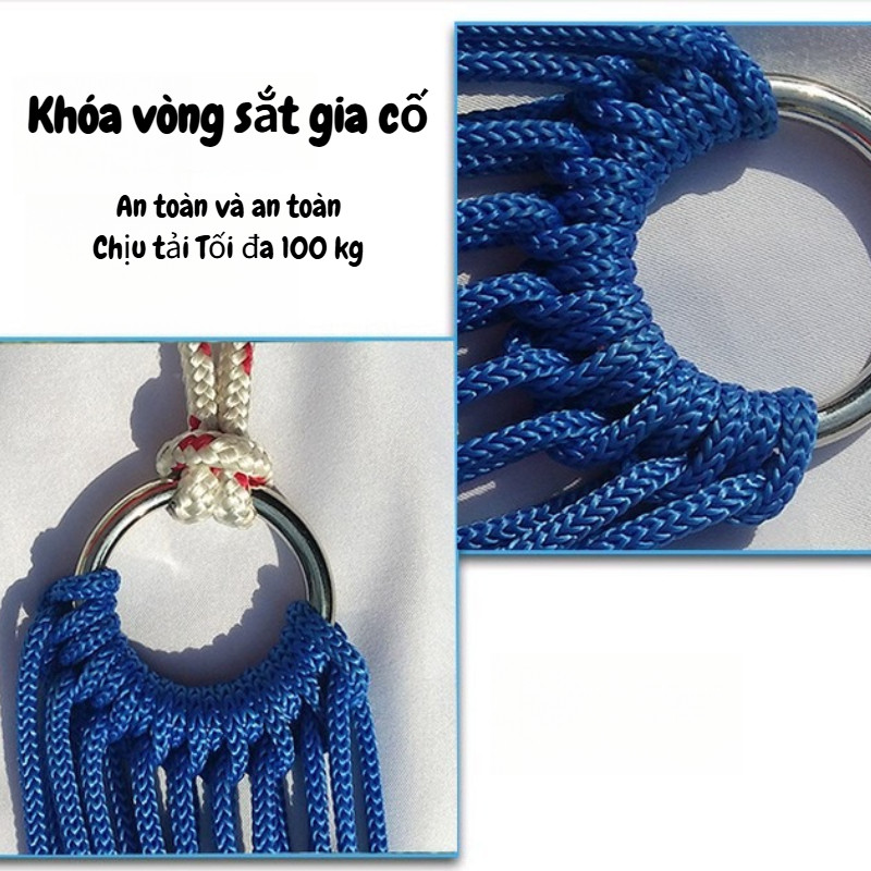 Võng lưới đánh cá ngoài trời, cắm trại cần thiết cho du lịch, mạnh mẽ và bền nhiều màu sắc tùy chọn