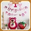 Bóng hình gấu dâu - Gấu Lotso trang trí sinh nhật cho bé - decor nhà cửa - tiệc