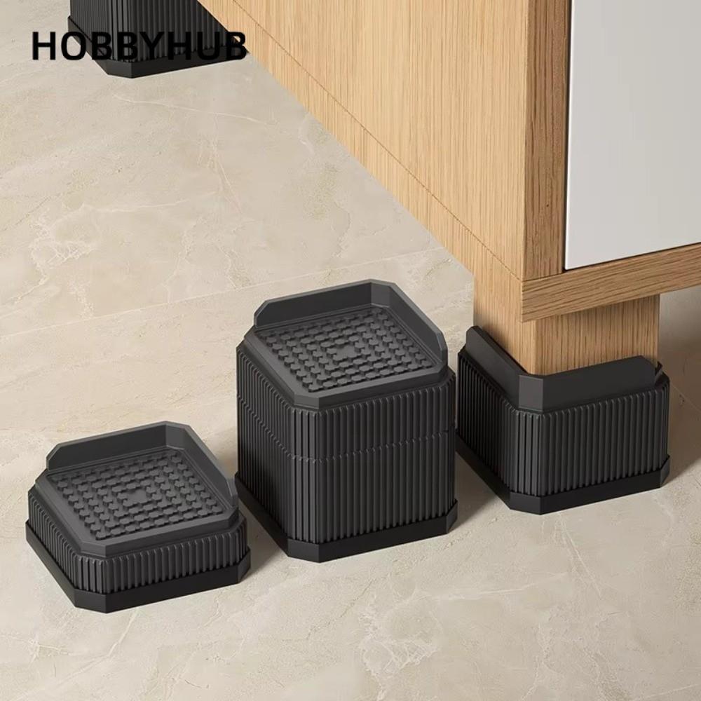 Tấm lót chân nội thất HOBBYHUB, Tấm nâng giường tròn chống trượt, Tấm nâng giường vuông có thể điều chỉnh hạng nặng chất lượng cao Chân ghế Sofa