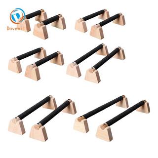 Dovewill 2x Push Up Bar Parallettes Thanh Đẩy Lên Tay Cầm Cho Nam Nữ Gỗ Đẩy Lên Đứng Cho Sàn Tập Luyện Thể Dục