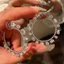 Thời Trang Hàn Quốc Phong Cách Mới Zircon Nhẹ Sang Trọng Bông Tai Tròn Bán Buôn
