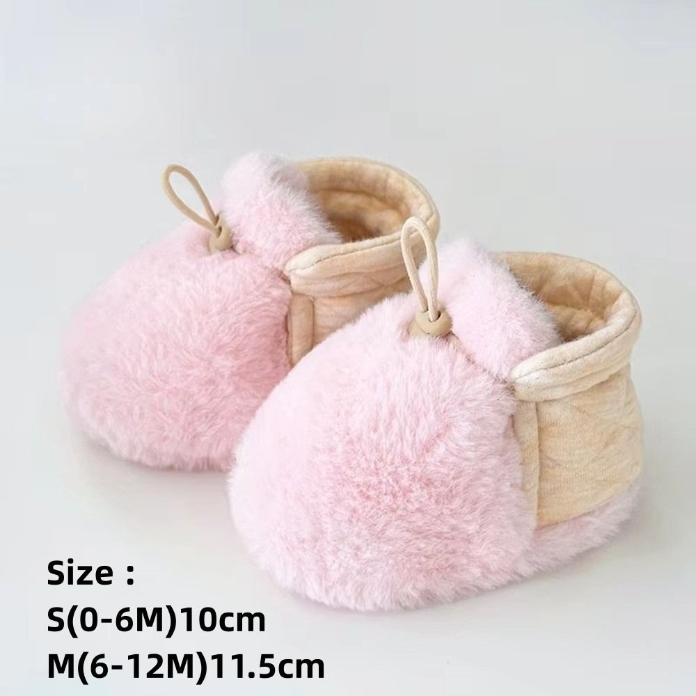 TPKSF98 Giày Nôi Trẻ Sơ Sinh Tập Đi, Giày Sơ Sinh Mềm Mại Thoải Mái, Ấm Áp Sang Trọng Thường Ngày Cho Bé 0-1 Tuổi Tất Chống Trơn Trượt Dép Bé Gái Bé Trai