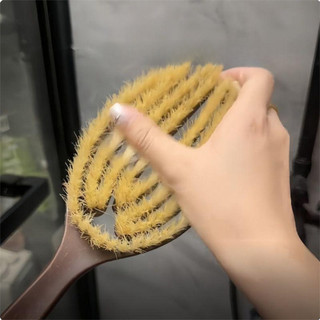 Bàn chải tắm COZYNEST, Bàn chải tắm tóc mềm mại cọ xát lưng Pig Mane, bằng gỗ sáng tạo Tay cầm dài Massage chà lưng Dụng cụ làm sạch hiện vật