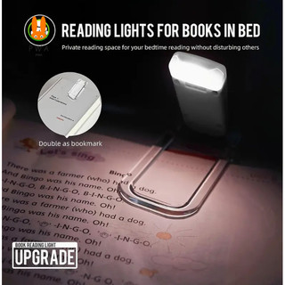 Đèn đọc sách LED có thể điều chỉnh độ sáng - Kẹp đánh dấu bảo vệ mắt USB di động