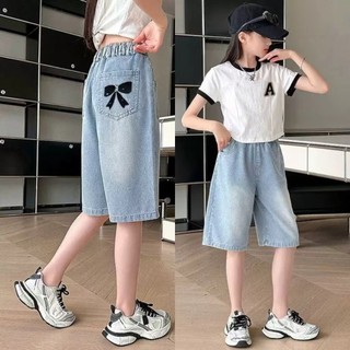 QuầN Short Jean HàN QuốC MớI Cho Bé GáI ThiếT Kế Nơ HoạT HìNh Dễ ThươNg QuầN Short Jean Nữ