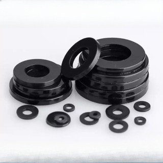 vòng đệm nhựa phẳng Long đền nhựa Đen các cỡ M2 / M2.5 / M3 / M4 / M5 / M6 【 JYD-ZZ-Z】