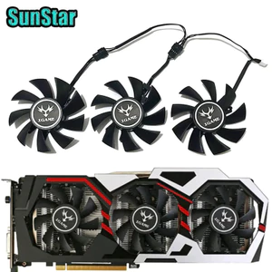 I [Quạt làm mát GPU 75MM 4PIN GTX 1070 1080 MỚI dành cho quạt làm mát Card màn hình iGame GeForce GTX 1060 1070TI 1080 GTX 960 đầy màu sắc] *
