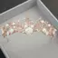 AqToCna Pha Lê Tiara Vàng Cưới Vương Miện Baroque Kim Cương Giả Tóc Thái AqToCna