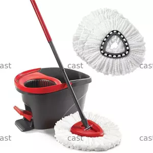 Phụ kiện đầu cây lau nhà CAST Dễ dàng làm sạch cây lau nhà sợi nhỏ cho O-Cedar / Vileda