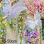 GCDHome 45-50cm 3D Nhân Tạo Bướm Sống Động Như Thật Giả Trang Trí Đám Cưới Trung Tâm Mua Sắm Cửa Sổ Ảnh Chống Đỡ Trang Trí HOT