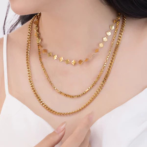 Dây liền mặt nữ Heartline mạ vàng cao cấp, phong cách trẻ trung, cá tính, phù hợp đi tiệc đi chơi - DOJI