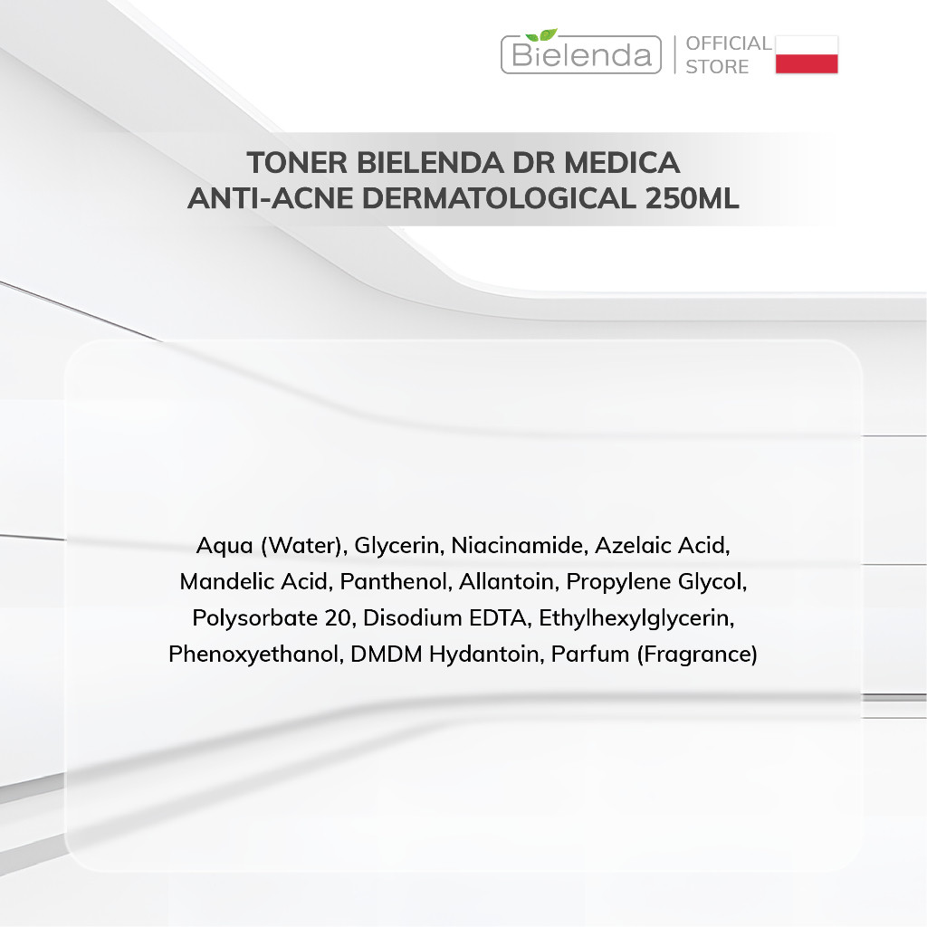 Toner Bielenda Dr Medica Anti-acne Dermatological làm sạch sâu, phục hồi da và giảm mụn 250ml