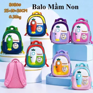 Balo Cà Rốt Đựng Tã Bỉm Sữa Cho Bé Trai Bé Gai Đi Học Mầm Non