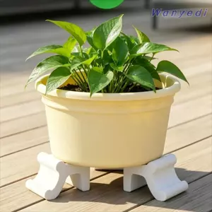 WANYEDI 3 Chân Chậu Hoa, Thoát Nước Di Động Chậu Cây Nâng, Nồi Sáng Tạo Nâng Cao Hỗ Trợ Chân Cây Sử Dụng