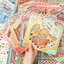 Nhãn dán phong cảnh GETVOW, Nhãn dán cảnh cửa hàng có thể định vị lại thiết kế Kawaii, Quà tặng Nhãn dán cắt sẵn ràng buộc xoắn ốc Họa tiết hoạt hình Nhãn dán phong cảnh Vật tư tạp chí