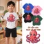 Áo thun bé trai hình bạch tuộc mềm mại Size 90-150 phong cách Hàn Quốc Dễ phối đồ
