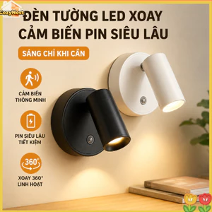 đèn đọc sách đèn tường LED, Sạc Type-C, cảm ứng hồng ngoại 3 màu sáng xoay đa góc lắp nam châm